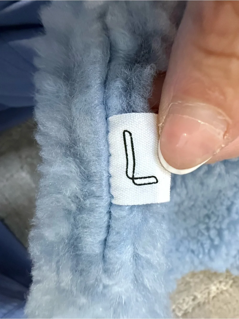 Baby Blue Sherpa Handbag